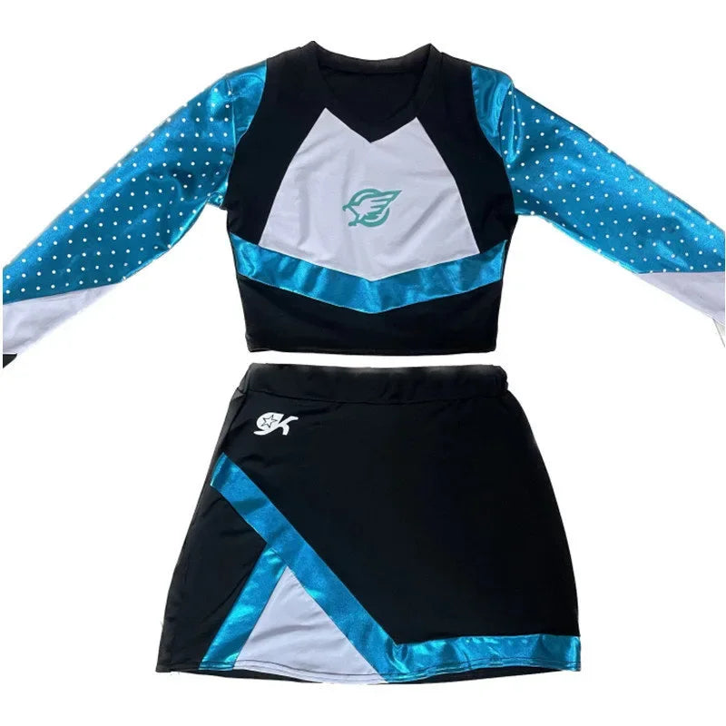 Maddy Euphoria Cheerleader Uniform Dress Maddy Perez Outfit Cosplay Costume School Girls Women Musical Sports Team Suit