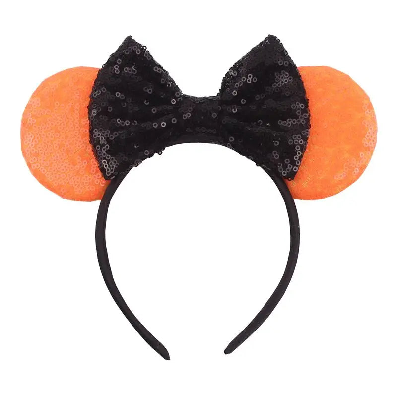 2026 Latest Halloween Cobweb Ears Headband Women Festival DIY Mouse Hairband Kids Party Villains Cosplay DIY Hair Accessories