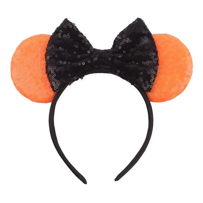 2026 Latest Halloween Cobweb Ears Headband Women Festival DIY Mouse Hairband Kids Party Villains Cosplay DIY Hair Accessories