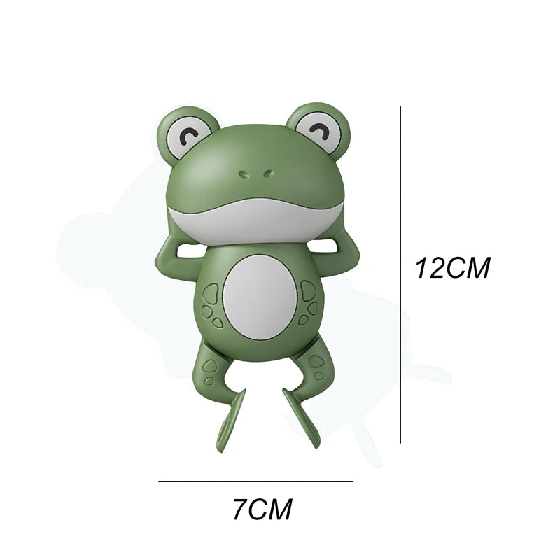 1PCS New Cute Baby Bath Toys For Children New Baby Bath Swimming Bath Toy Cute Frogs Clockwork Bath Toy infantil