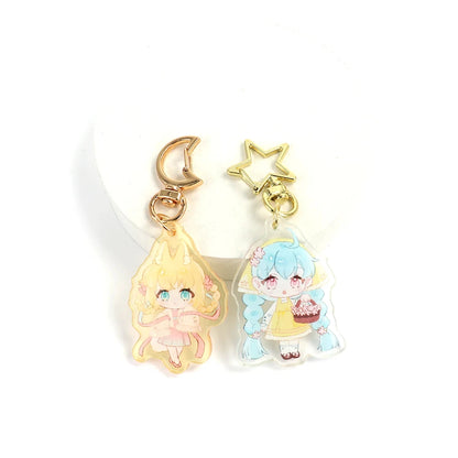 Bomaijie Custom Acrylic Keychain Cartoon Logo Key Chain Photo Customized Transparent Printing Design Game Anime Keychains