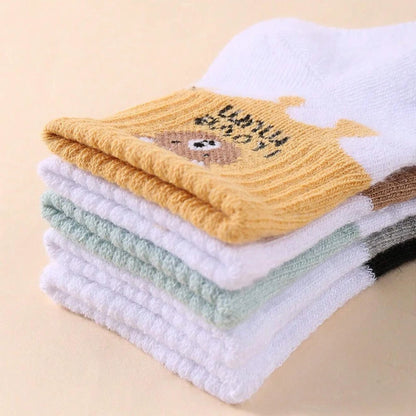 5 Pairs Baby Socks Low Cut Stretch Ankle Socks Infant Socks for Newborn Toddler Boys Girls Baby Socks