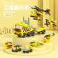 NEW DIY 6in1 Aircraft Carrier Helicopter Mortar Missile Armored Vehicle Building Blocks Kit Girls Bricks Movie Model Kids Toy
