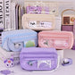 Large Capacity Pencil Case with Zipper - Portable Stationery Bag for Students, School & Office Supplies Storage