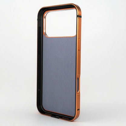 Magnetic Original Phone Case For iPhone 17 18 Pro Max 18Pro 16 15 Pro Max High End Metal Frame Anti Drop Protective Cover