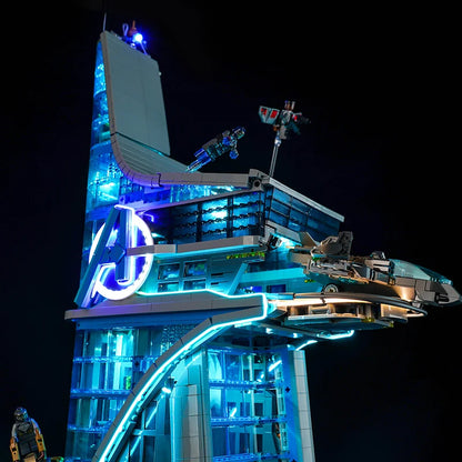Lazishi LED light 76269 set is suitable for Avengers Tower building blocks (including lighting accessories only)