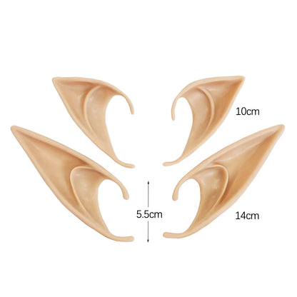 Halloween Elf Ears Latex Simulation Ears Props Fairy Angel Cosplay Mask Halloween Costume Accessories Mascaras Halloween Party