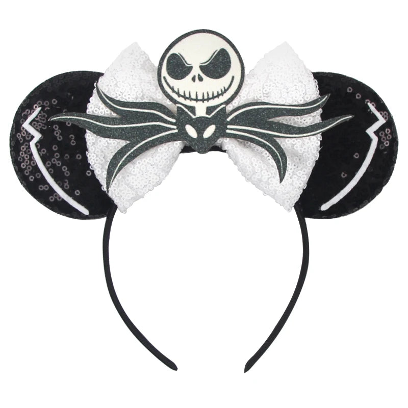 2026 Latest Halloween Cobweb Ears Headband Women Festival DIY Mouse Hairband Kids Party Villains Cosplay DIY Hair Accessories
