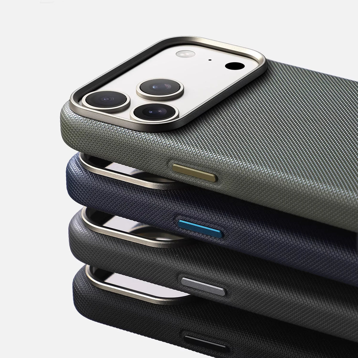 Luxury Alloy Lens Frame Particle PU Leather Magnetic Case For iPhone 18 17 16 Pro Max 15 14 13 For Magsafe Wireless Charge Cover
