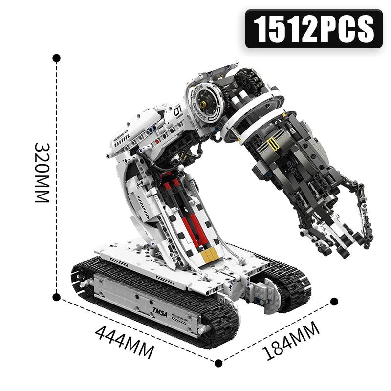 Technical 1512Pcs Science Fiction Programming Robotic Arm Building Blocks High Tech Engineering Car Bricks Toys Kids Adult Gift