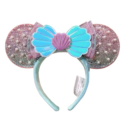New Halloween Mickey Minnie Mouse Ears Headband Holiday Party Cosplay Hairband EARS COSTUME Plush Adult/Kids Headband Gift
