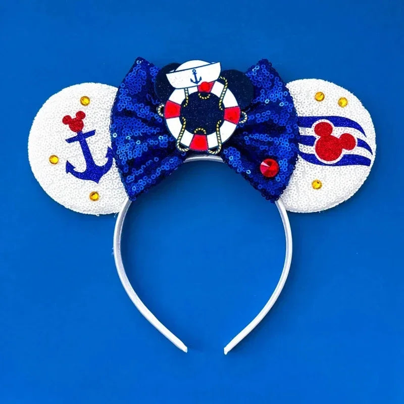 Disney Halloween Ear Headbands For Adults Kids Cosplay Bat Skeleton Maleficent Hairband Girls Ghost Women Party Hair Accessories