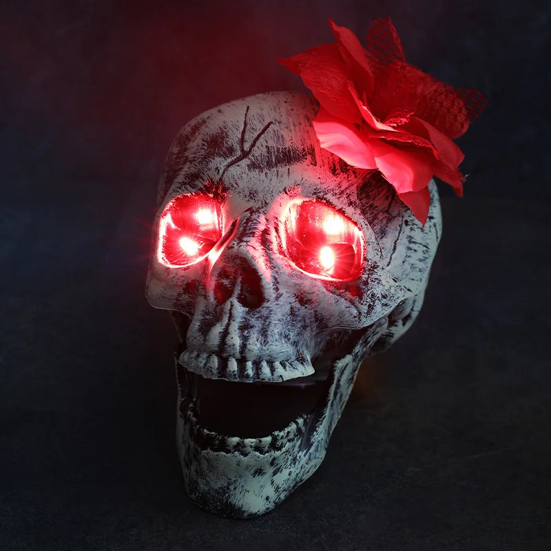 In Stock Halloween Ghost Head Decorations White Gauze Props Ornaments Spooky Haunted House Prank Novelty Toys Birthday Gift
