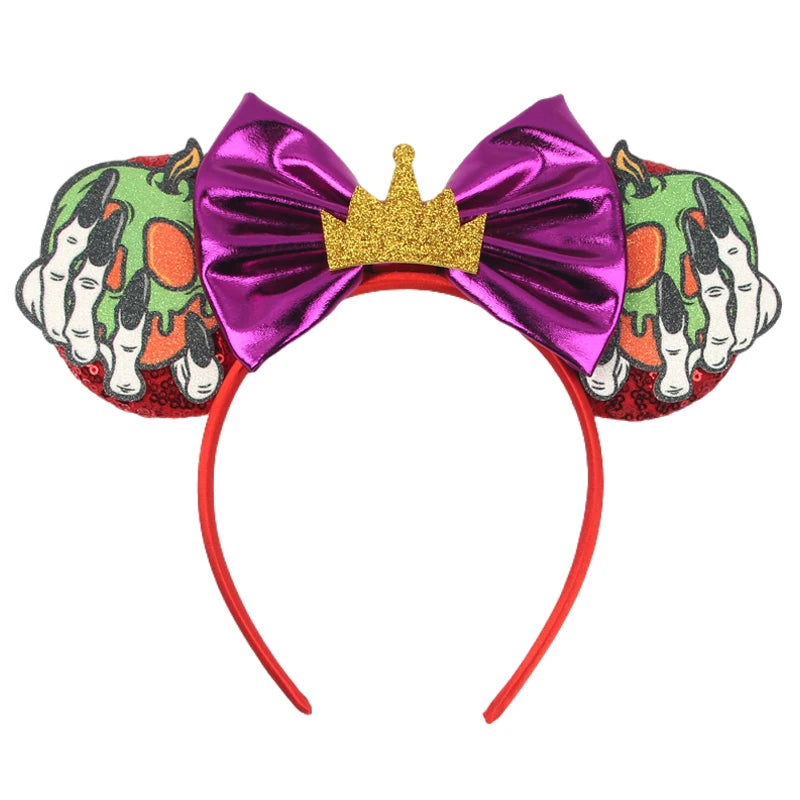 Mickey Mouse Ear Headbands Bow Hairbands Hair Accessories Party Christmas Halloween Princess Decoration Cosplay Costume for Girl