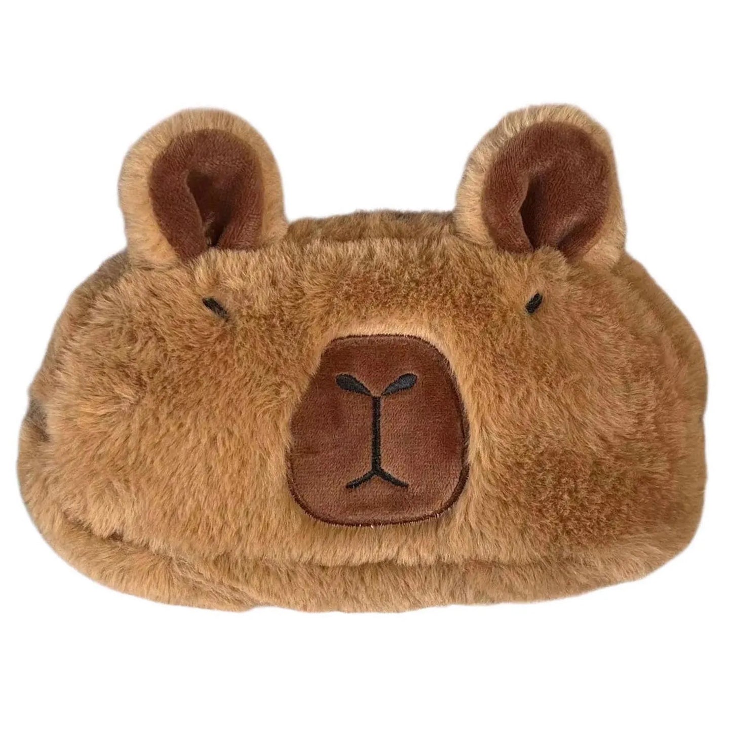 Creative Cute Sea Otter Shape Plush Pencil Bag 1PC Large Capacity INS Cartoon Pencil Case Velvet Pencil Case Student Stationery
