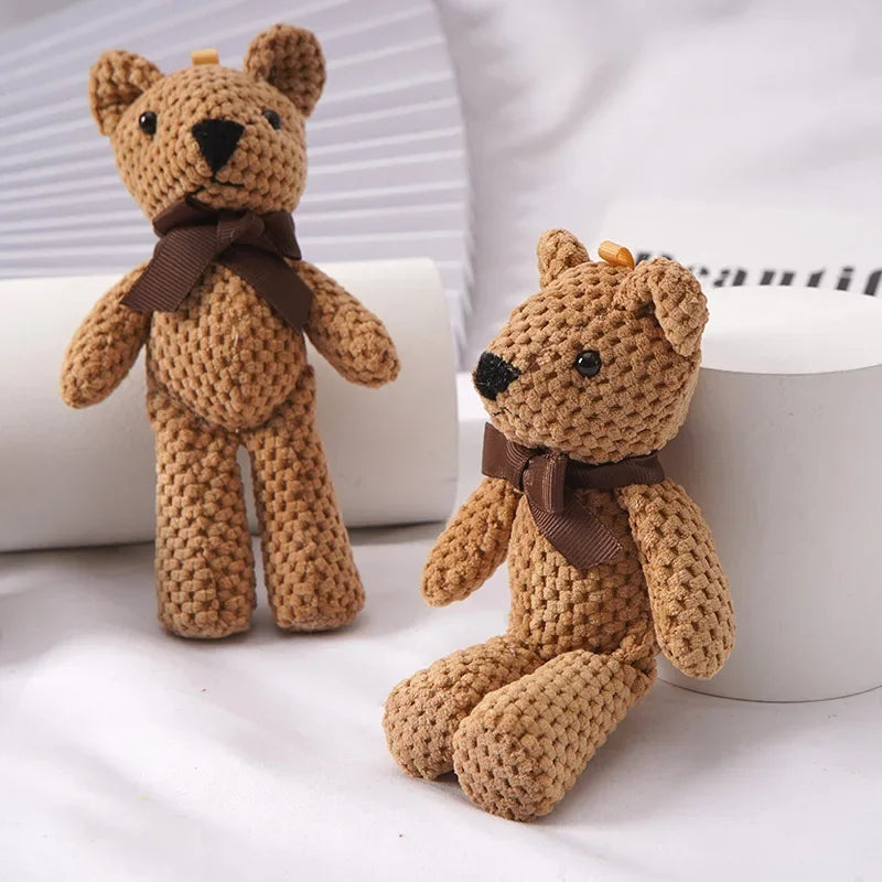 16cm Soft Stuffed Pineapple Bear Plush Toys Mini Teddy Bear Dolls Toy Small Gift for Party Wedding Keychain Bag Pendant Toy Gift