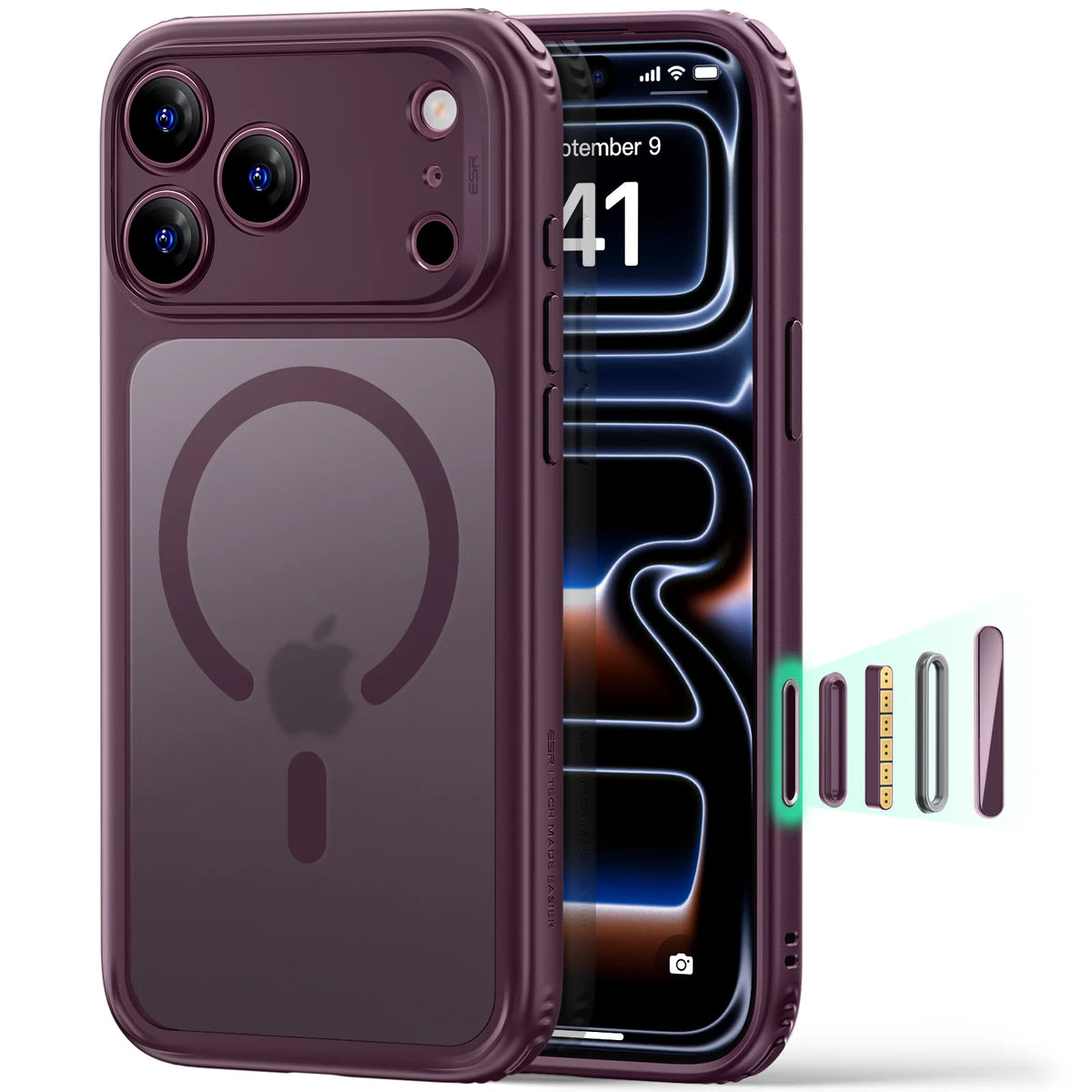 ESR for iPhone 18 Pro Max/18 Pro(2026) Magnetic Phone Case Military-Grade Protection Back Cover for iPhone 17/16/Air Series