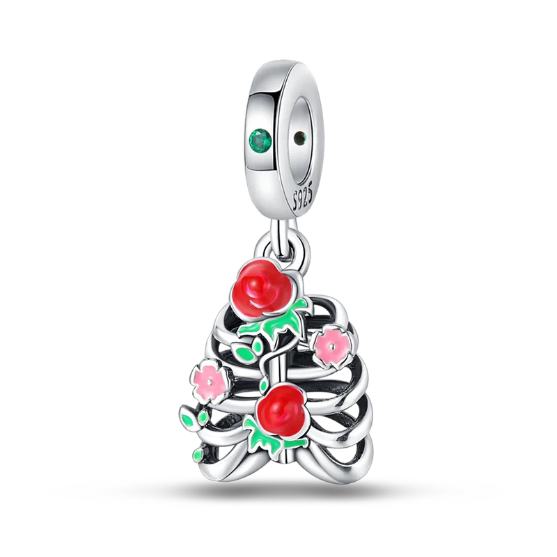 New in 925 Silver Halloween Collection Charm Glowing skull Beads Fit pand 3mm Bracelet DIY Pendant Woman Jewelry 2024 Hot Sale
