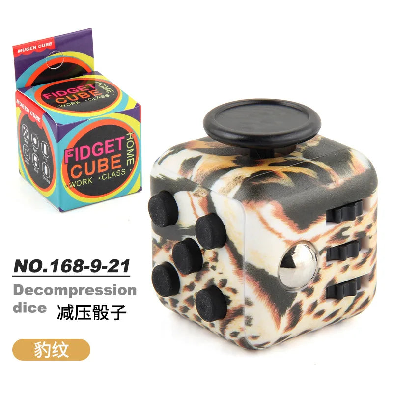 Solid Color Fidget Decompression Dice for Release Stress Autism Anxiety Relieve Adult Kids Stress Relief Anti-Stress Fingertip
