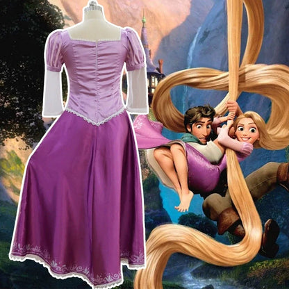 Tangled Rapunzel Women’s Long Hair Princess Costumes Cosplay Costume Adult Carnival Uniform Halloween Costumes