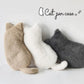 Kawaii Plush cat shaped pen bag with soft touch cute lightweight large capacity stationery storage pen bag multi-purpose storage