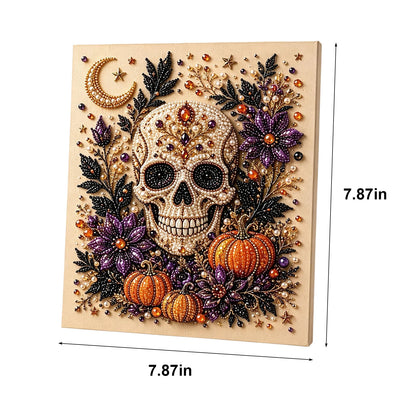 Halloween Ghost Pearl Art Kit for Adults DIY Pearl Painting Craft Kit Beginner Friendly Halloween Pearl Diamond Art Wall Decor