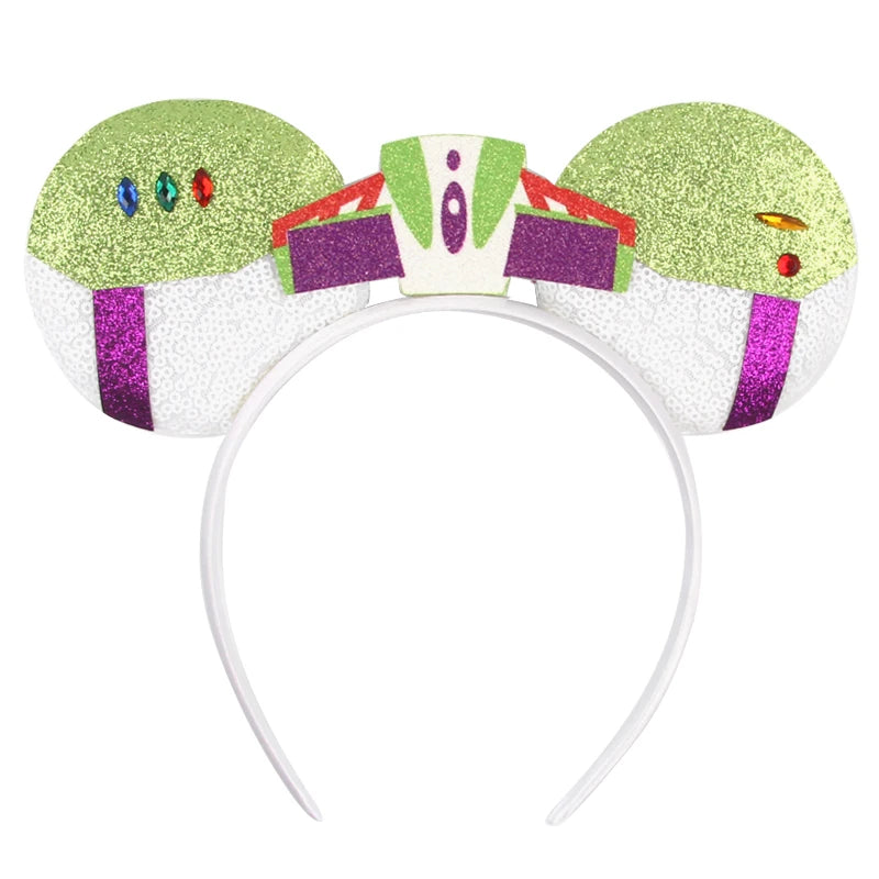 2023 Mouse Ears Headband For Kids Adult Halloween Spider Sequins Bow Hairband Festival Party Cospaly DIY Hair Accessories