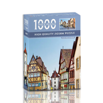 Micro Puzzle Puzzle 1000 Pieces Mini Landscape World Famous Painting Paper Decompression Healing Creative Educational Toy Puzzle