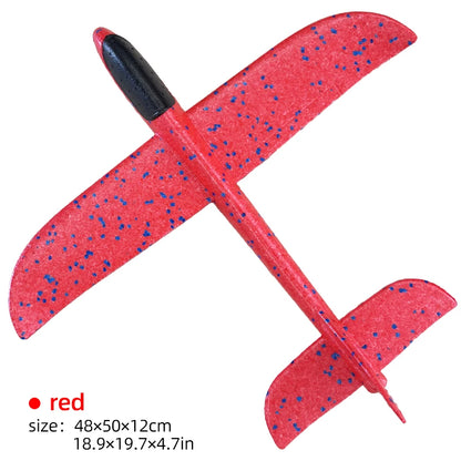 50/33CM Big Flash Glider Foam Plane Hand Throw Light Inertial LED AirPlane Outdoor Launch Fun of Kids Toys for Children Boy Gift