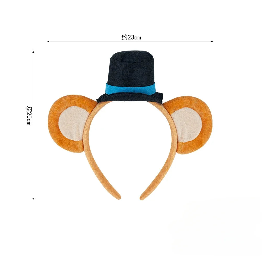 Cute Bear Ears Headband Halloween HairBand Animal Costume Children Adult Party Accessories for Halloween Cosplay