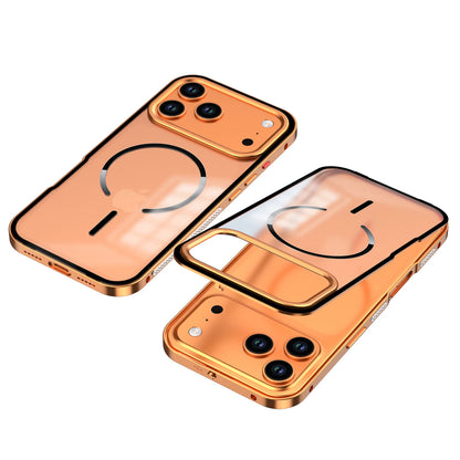 For Magsafe Matte Backplane 2in1 Magnetic Phone Case for iPhone 18 17 Pro Max 18Pro Aluminum Alloy Buckle Border Removable Cover