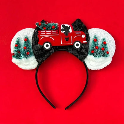 Disney Halloween Ear Headbands For Adults Kids Cosplay Bat Skeleton Maleficent Hairband Girls Ghost Women Party Hair Accessories