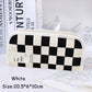 Simple Black and White Plaid Canvas Pencil Case School pencil case Kawaii Stationery Storage Bag aesthetic stationery