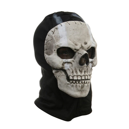 Halloween Horror Ghost Skull Latex Mask Games Unisex Character Headgear Helmet Cosplay Perform Dance Dress Up Masquerade Props