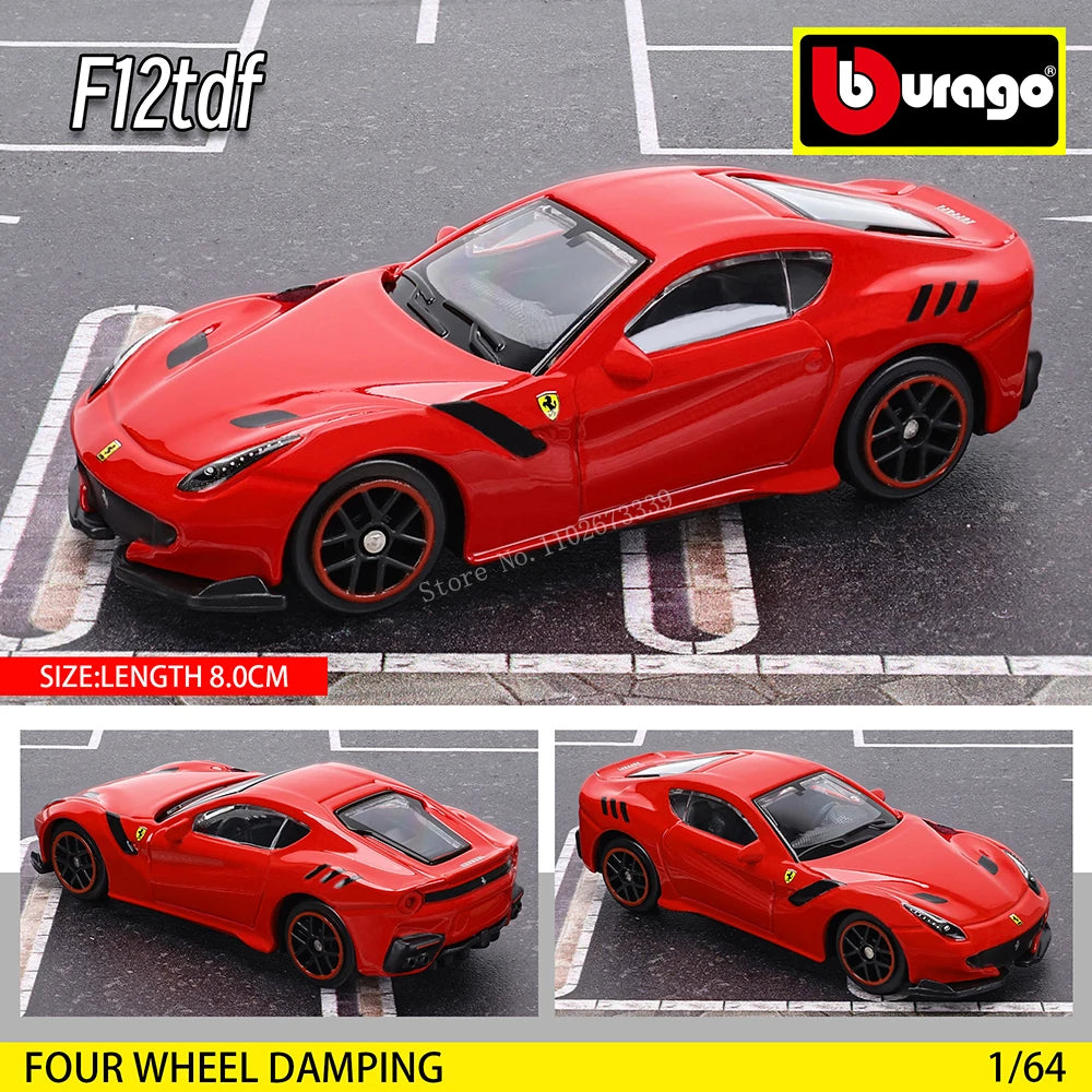 Bburago 1: 64 Ferrari series Multiple choices SP3 812 ENZO F40 F12TDF SF90 458 Car Die Casting Model  Gift Toy