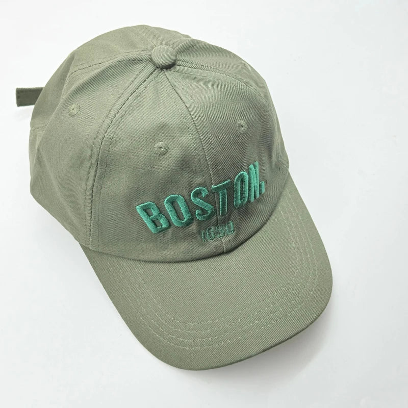 Solid Letter Kids Baseball Cap Embroidery Children Girls Boys Sun Hat Spring Summer Outdoor Adjustable Visor Baby Cap