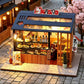 Casa Diy Wooden Miniature Doll House Small House Kit 3D Puzzle Assembly Building Toys With Furniture LED Lights Dollhouse Gifts