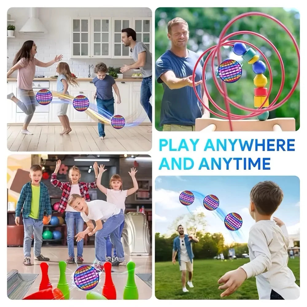Flying Ball Toy 2025 Hand Controlled Boomerang Hover Ball Toys Fidget Flying Spinner with Magic Lights