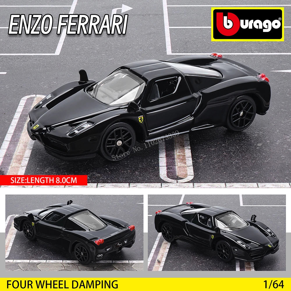 Bburago 1: 64 Ferrari series Multiple choices SP3 812 ENZO F40 F12TDF SF90 458 Car Die Casting Model  Gift Toy