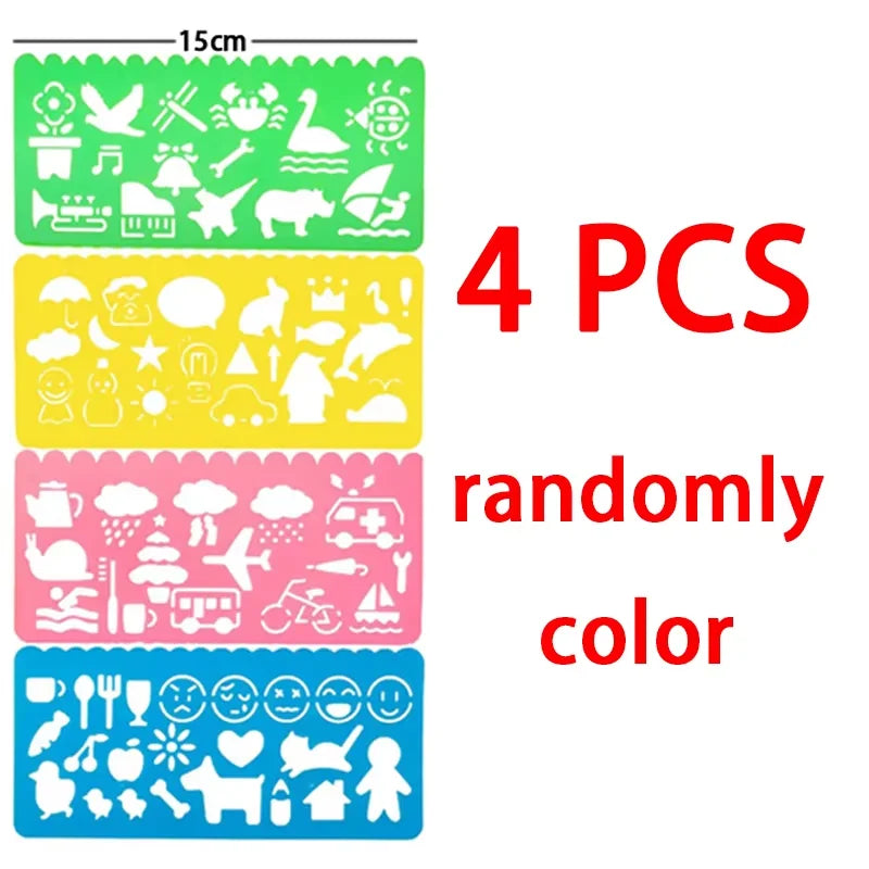 Geometry Spirograph Drawing Stencil Set Painting Template Ruler Art Craft Creative Children Kids Educational Toy Girls Boys Gift