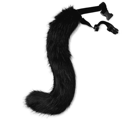 Cat Cosplay Costume Foxes Mask+Tail +Gloves Set  Halloween Costume Accessorie Wolf Therian Theme Party Dress Up Prop Accessories