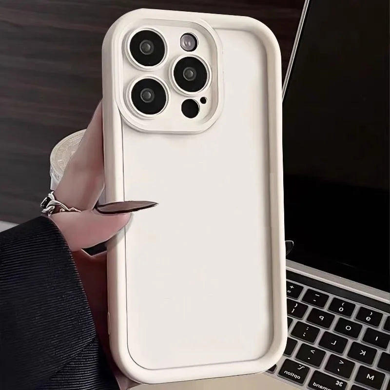 Candy Color Soft TPU Case For iPhone 18 17 17e 16 14 15 Pro Plus 13 12 11 Pro Max 16e Shockproof Silicone Phone Cover Fundas
