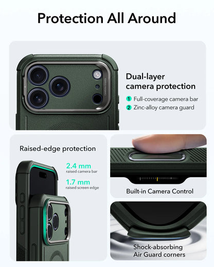 ESR for iPhone 18 Pro Max&17 Pro Max Magnetic Phone Case with Stand 7X Military-Grade Drop Protection for iPhone 17 Pro&18 Pro