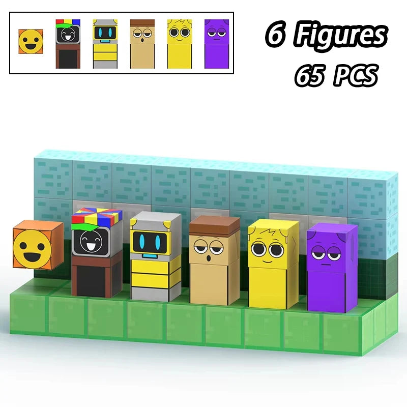 Magnetic Building Block Sprunki Magnet Cube Mine World Kid Gift Set for Boy Girl Children Age 3+ DIY Model STEM Sensory MusicToy