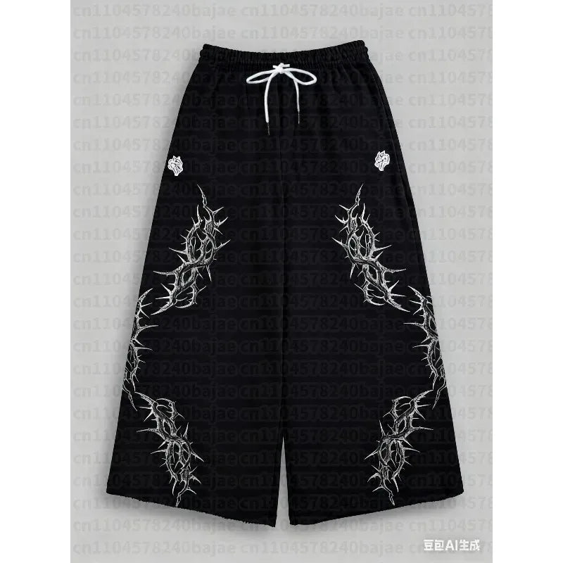 2026 Gothic Punk Vintage Fashionable Breathable Quick Drying Pants Sports and Fitness Pants 3D Printed Sportswear Adult Kids