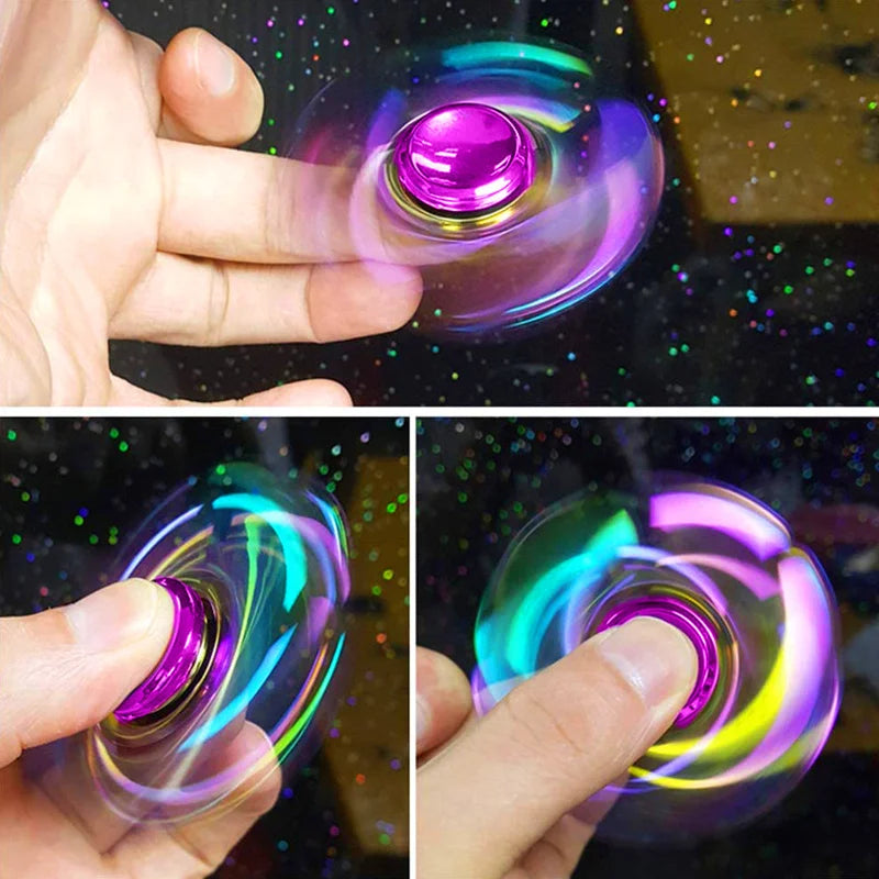 1 piece set colorful fidget spinner for adults zinc alloy stress relief toy office anxiety relief stress relief leisure gift