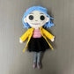 New Coraline Plush Stuff Cartoon Figure Kawaii Doll Soft Pillow Ugly Kids Cute Collectible Dolls Decoration Toys Birthday Gifts