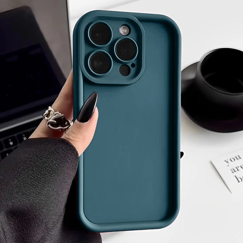 Candy Color Soft TPU Case For iPhone 18 17 17e 16 14 15 Pro Plus 13 12 11 Pro Max 16e Shockproof Silicone Phone Cover Fundas