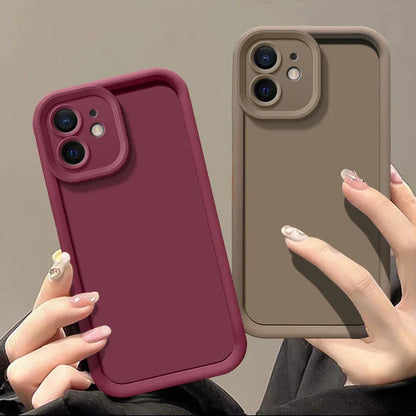 Candy Color Soft TPU Case For iPhone 18 17 17e 16 14 15 Pro Plus 13 12 11 Pro Max 16e Shockproof Silicone Phone Cover Fundas