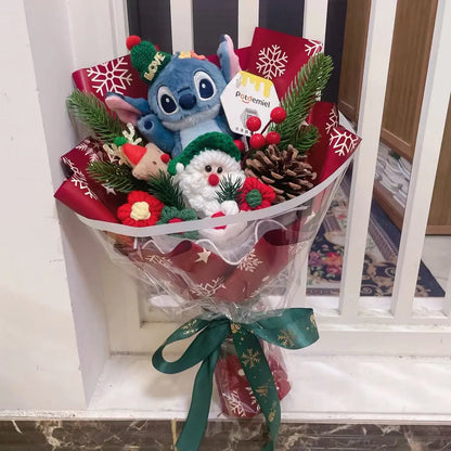 Genuine Stitch Micky Minions Pikachu Plush Dolls Anime Cartoon Cosplay Christmas Halloween Styles Creative Handmade Bouquets
